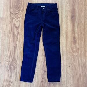 H&M Navy Corduroy Slim Fit Pants